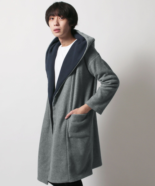 SHISKY(シスキー)の「ボンディングマイクロフリースコーディガン(その他アウター・メンズ・C/A/B/E/D/F・LL/L/M)」の2枚目の写真