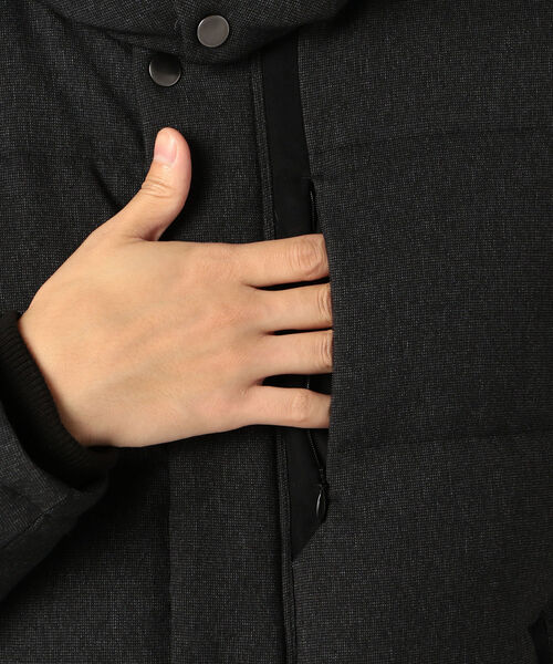 GLOSTER（グロスター）の「ALLIED FEATHER & DOWN ウールライク ダウンジャケット アライド ダウン（ダウンジャケット/コート・メンズ・チャコールグレー/ネイビー・S/M/L/XL）」の12枚目の写真