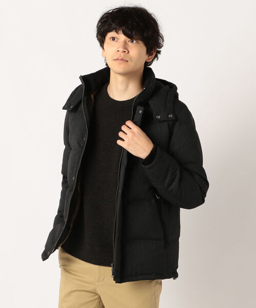 GLOSTER（グロスター）の「ALLIED FEATHER & DOWN ウールライク ダウンジャケット アライド ダウン（ダウンジャケット/コート・メンズ・チャコールグレー/ネイビー・S/M/L/XL）」の16枚目の写真