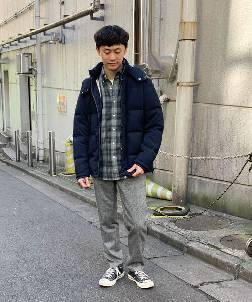 GLOSTER（グロスター）の「ALLIED FEATHER & DOWN ウールライク ダウンジャケット アライド ダウン（ダウンジャケット/コート・メンズ・チャコールグレー/ネイビー・S/M/L/XL）」の19枚目の写真