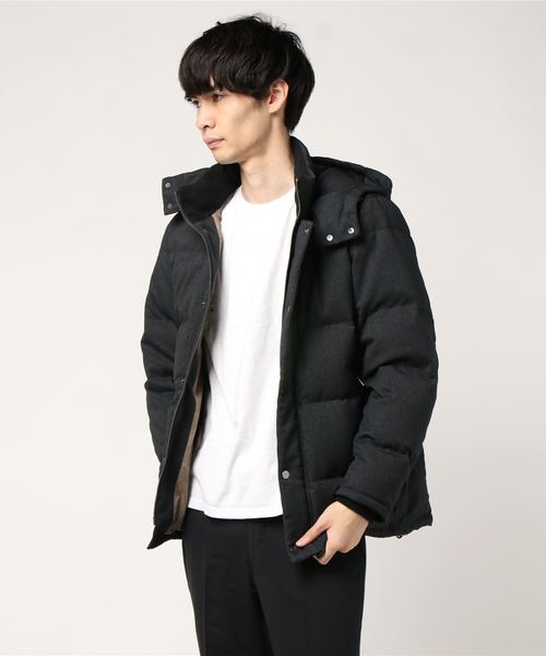 GLOSTER（グロスター）の「ALLIED FEATHER & DOWN ウールライク ダウンジャケット アライド ダウン（ダウンジャケット/コート・メンズ・チャコールグレー/ネイビー・S/M/L/XL）」の20枚目の写真