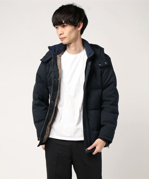 GLOSTER（グロスター）の「ALLIED FEATHER & DOWN ウールライク ダウンジャケット アライド ダウン（ダウンジャケット/コート・メンズ・チャコールグレー/ネイビー・S/M/L/XL）」の21枚目の写真