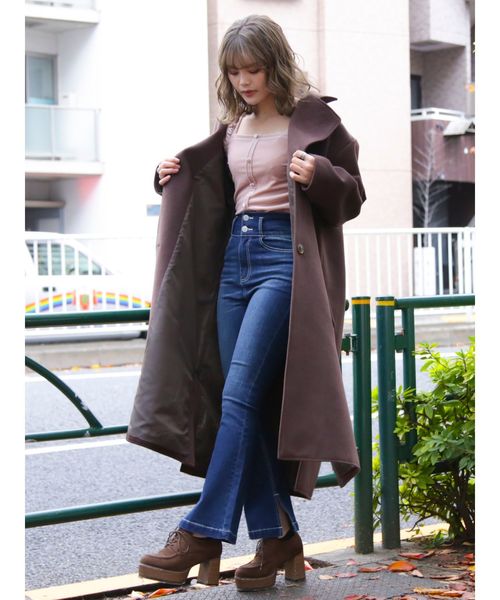 dazzlin（ダズリン）の「ビックシルエットチェスターコート 