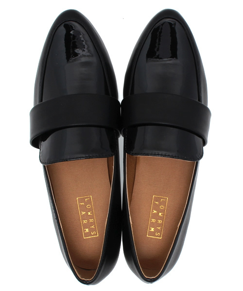 LOWRYS FARM(ローリーズファーム)の「AWエナメルローファー 551403(パンプス・レディース・オフホワイト/ブラック/レオパード・LARGE/MEDIUM)」の4枚目の写真