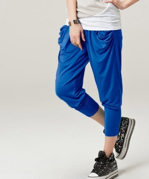 Coo+i（クーイ）の「サルエルパンツ（スウェットパンツ・レディース・ネイビー/ブラック/グレー/チャコールグレー/ブルー/ピンク/ピンク系その他/オレンジ/カーキ/キャメル・L/M/XL）」の6枚目の写真