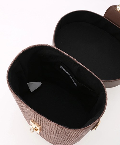 LIPSERVICE（リップサービス）の「サークルストローバッグ（かごバッグ・レディース・ブラウン/アイボリー・FREE）」の8枚目の写真