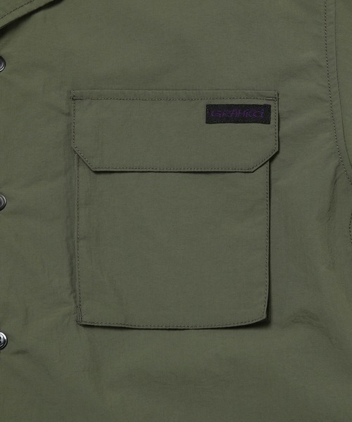 Gramicci（グラミチ）の「【GRAMICCI】別注プールナイロンOPカラーシャツ（シャツ/ブラウス・メンズ・ブラック/ダークブラウン/オリーブ・M/L）」の10枚目の写真