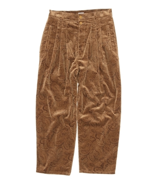 BEAMS BOY（ビームスボーイ）の「BEAMS BOY / 別珍 ペイズリー フレンチ3タックパンツ（その他パンツ・レディース・ベージュ/ネイビー・1/0）」の15枚目の写真