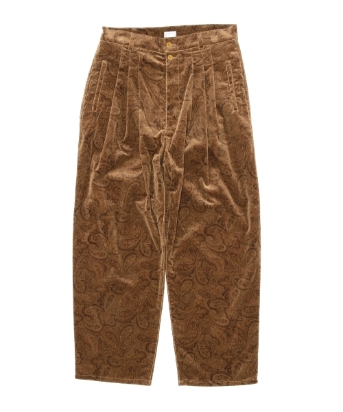 BEAMS BOY（ビームスボーイ）の「BEAMS BOY / 別珍 ペイズリー フレンチ3タックパンツ（その他パンツ・レディース・ベージュ/ネイビー・1/0）」の17枚目の写真