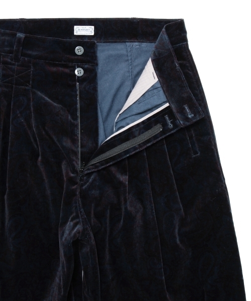 BEAMS BOY（ビームスボーイ）の「BEAMS BOY / 別珍 ペイズリー フレンチ3タックパンツ（その他パンツ・レディース・ベージュ/ネイビー・1/0）」の12枚目の写真