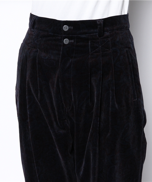 BEAMS BOY（ビームスボーイ）の「BEAMS BOY / 別珍 ペイズリー フレンチ3タックパンツ（その他パンツ・レディース・ベージュ/ネイビー・1/0）」の5枚目の写真