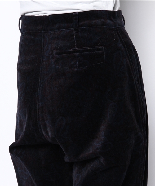 BEAMS BOY（ビームスボーイ）の「BEAMS BOY / 別珍 ペイズリー フレンチ3タックパンツ（その他パンツ・レディース・ベージュ/ネイビー・1/0）」の6枚目の写真