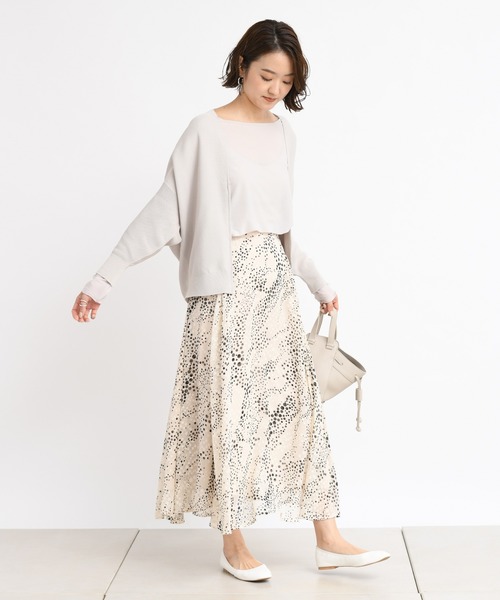 DouDou（ドゥドゥ）の「ジップカーディガン（カーディガン/ボレロ・レディース・オフホワイト/モカ/グレイッシュベージュ・FREE）」の5枚目の写真