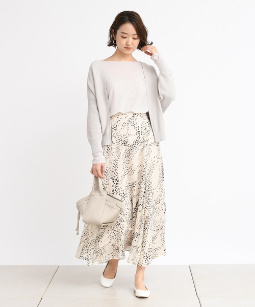 DouDou（ドゥドゥ）の「ジップカーディガン（カーディガン/ボレロ・レディース・オフホワイト/モカ/グレイッシュベージュ・FREE）」の7枚目の写真