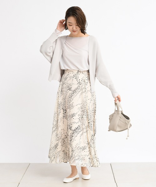 DouDou（ドゥドゥ）の「ジップカーディガン（カーディガン/ボレロ・レディース・オフホワイト/モカ/グレイッシュベージュ・FREE）」の9枚目の写真