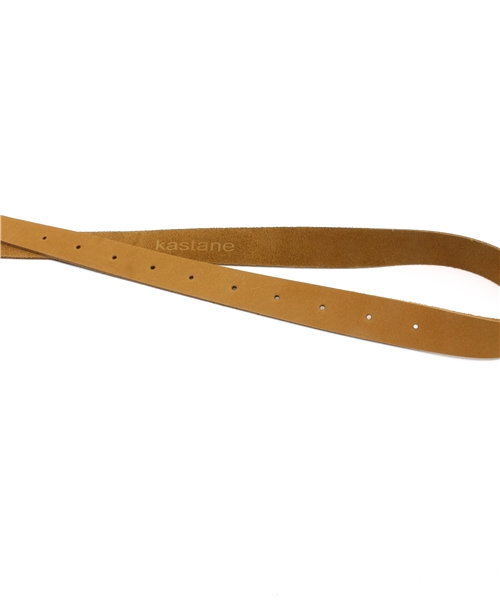 Kastane（カスタネ）の「【Kastane】レザー細ベルト（ベルト・レディース・キャメル・FREE）」の3枚目の写真