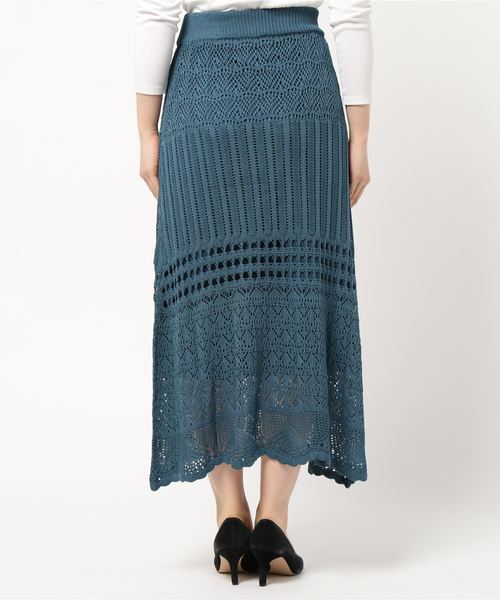 archives（アルシーヴ）の「【setupにも】クロシェニットスカート（スカート・レディース・ベージュ/ブラウン/ブルー・MEDIUM）」の5枚目の写真