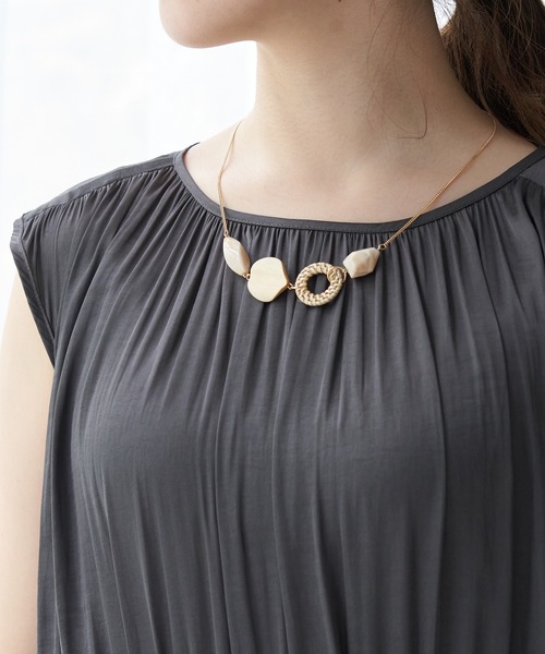 セール Rope ウッドラタンマルチパーツネックレス ネックレス Rope Picnic ロペピクニック のファッション