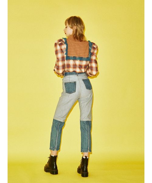 jouetie(ジュエティ)の「ジップスリットデニム(デニムパンツ・レディース・ライトブルー/ブラック・SMALL/MEDIUM)」の19枚目の写真