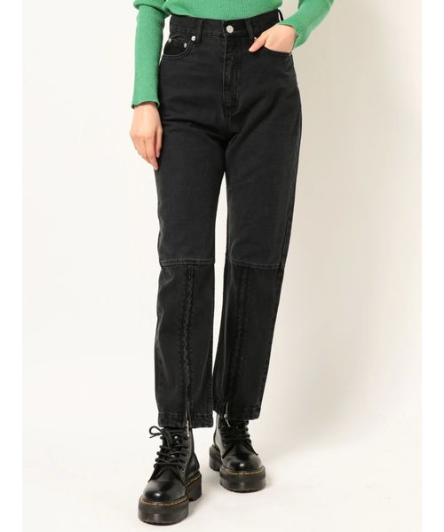 jouetie(ジュエティ)の「ジップスリットデニム(デニムパンツ・レディース・ライトブルー/ブラック・SMALL/MEDIUM)」の12枚目の写真