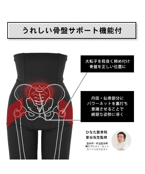 尻肉キャッチャー ハイウエスト ガードル 補整下着 補正下着 垂れ尻 お腹引き締め 響かない ヒップアップ 骨盤サポート ガードル（ショーツ）｜HEAVEN Japan（ヘヴンジャパン）