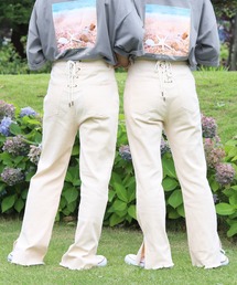 PairPair | バックレースアップフレアパンツ(その他パンツ)