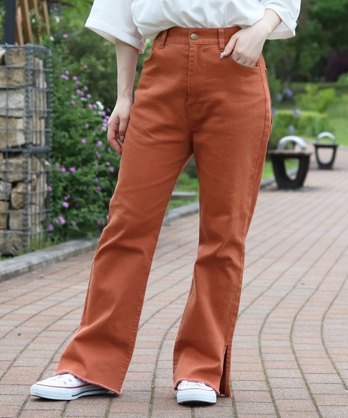 PairPair（ペアペア）の「バックレースアップフレアパンツ（その他パンツ・レディース・オレンジ/アイボリー・SMALL/MEDIUM）」の17枚目の写真