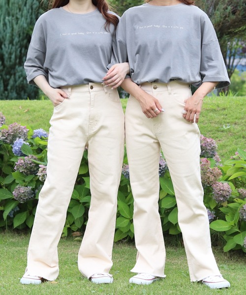 PairPair（ペアペア）の「バックレースアップフレアパンツ（その他パンツ・レディース・オレンジ/アイボリー・SMALL/MEDIUM）」の16枚目の写真