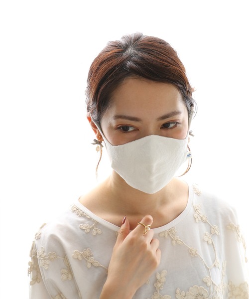 PUAL CE CIN(ピュアルセシン)の「JAPAN MADE シームレス和紙マスク(マスク・レディース・グレー/オフホワイト/ミント/ピンク系その他・FREE)」の16枚目の写真