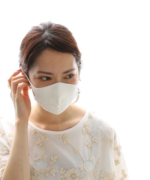 PUAL CE CIN(ピュアルセシン)の「JAPAN MADE シームレス和紙マスク(マスク・レディース・グレー/オフホワイト/ミント/ピンク系その他・FREE)」の14枚目の写真