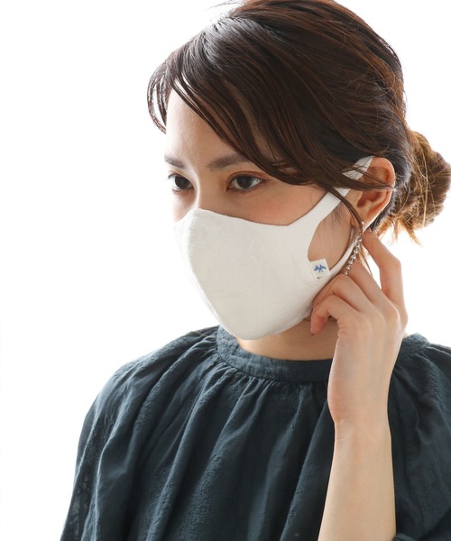 PUAL CE CIN(ピュアルセシン)の「JAPAN MADE シームレス和紙マスク(マスク・レディース・グレー/オフホワイト/ミント/ピンク系その他・FREE)」の6枚目の写真