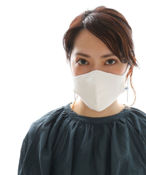 PUAL CE CIN(ピュアルセシン)の「JAPAN MADE シームレス和紙マスク(マスク・レディース・グレー/オフホワイト/ミント/ピンク系その他・FREE)」の12枚目の写真