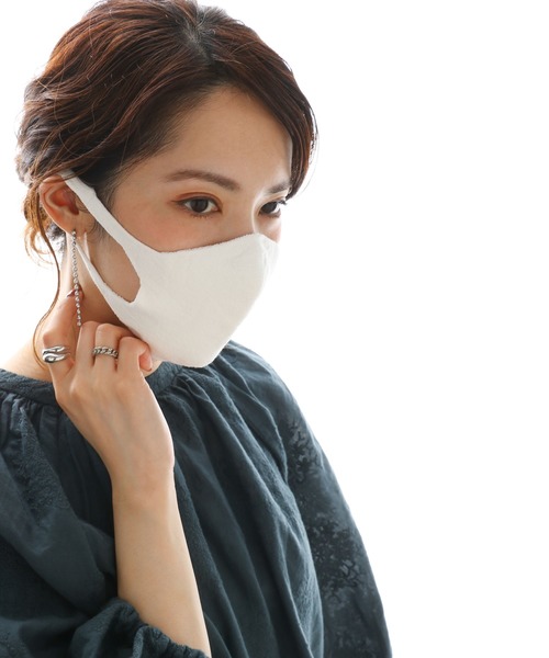 PUAL CE CIN(ピュアルセシン)の「JAPAN MADE シームレス和紙マスク(マスク・レディース・グレー/オフホワイト/ミント/ピンク系その他・FREE)」の9枚目の写真