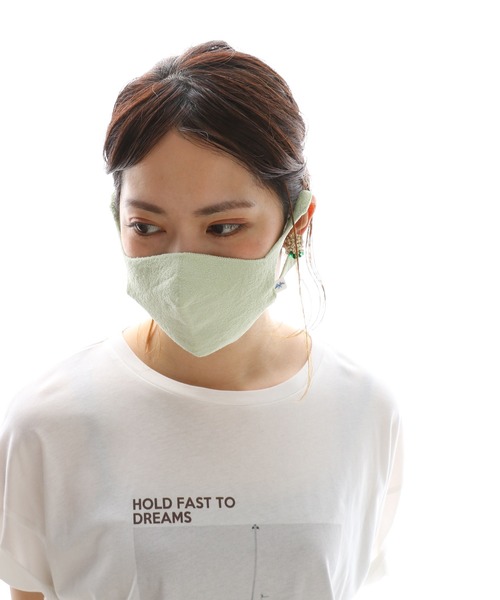 PUAL CE CIN(ピュアルセシン)の「JAPAN MADE シームレス和紙マスク(マスク・レディース・グレー/オフホワイト/ミント/ピンク系その他・FREE)」の8枚目の写真