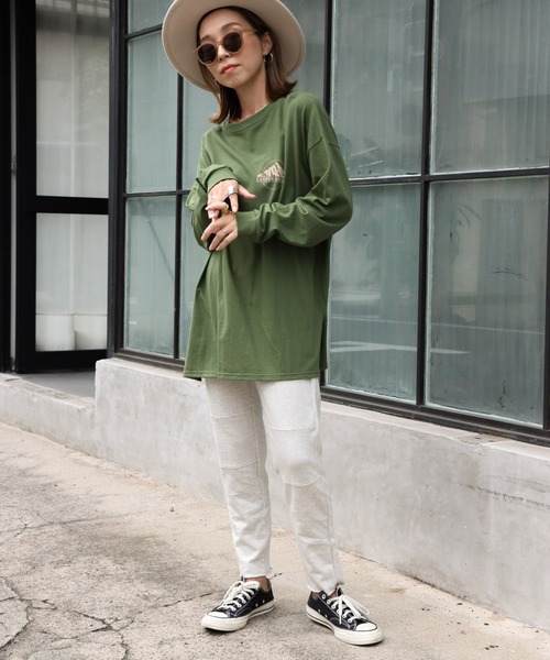 Auntie Rosa Holiday（アンティローザホリデー）の「【Holiday】スウェットテーパードジョガーパンツ（スウェットパンツ・レディース・チャコールグレー/モカ/ナチュラル・FREE）」の7枚目の写真