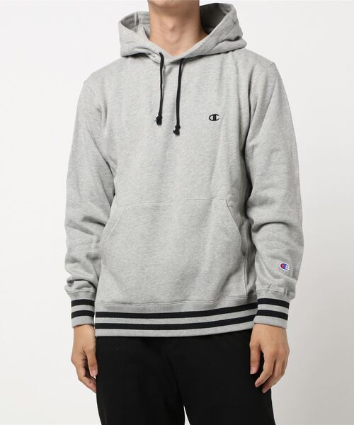 Champion（チャンピオン）の「Campionプルオーバースウェットパーカー（パーカー・メンズ・グレー/ブラック/オフホワイト・L/M/XL）」の3枚目の写真