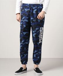 ohno@@@ 07 アベイシングエイプ　シープ　レザーパンツ✨ A BATHING APE® REFLECTOR SLIM SWEAT PANTS | bape.com
