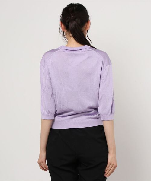 tibi（ティビ）の「tibi:クリスピービスコースニット（ニット/セーター・レディース・ラベンダー・ONE SIZE）」の3枚目の写真