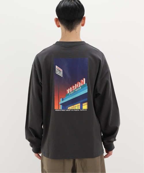 INHERIT（インヘリット）の「【VISION/ビジョン】別注 DayNight ロングスリーブTシャツ（Tシャツ/カットソー・メンズ・ホワイト/ブラック・MEDIUM/LARGE）」の19枚目の写真