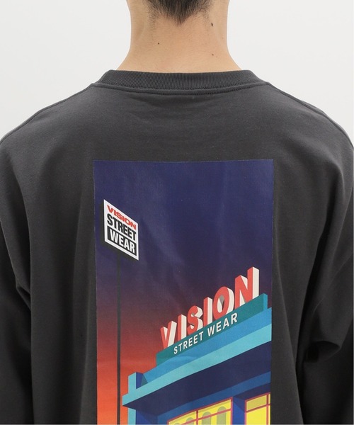 INHERIT（インヘリット）の「【VISION/ビジョン】別注 DayNight ロングスリーブTシャツ（Tシャツ/カットソー・メンズ・ホワイト/ブラック・MEDIUM/LARGE）」の17枚目の写真