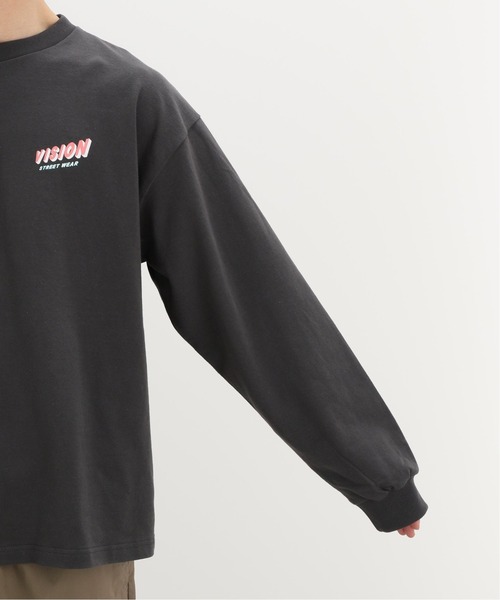 INHERIT（インヘリット）の「【VISION/ビジョン】別注 DayNight ロングスリーブTシャツ（Tシャツ/カットソー・メンズ・ホワイト/ブラック・MEDIUM/LARGE）」の12枚目の写真