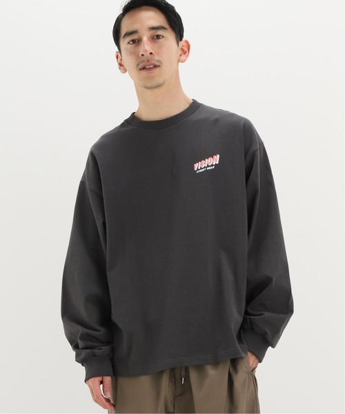 INHERIT（インヘリット）の「【VISION/ビジョン】別注 DayNight ロングスリーブTシャツ（Tシャツ/カットソー・メンズ・ホワイト/ブラック・MEDIUM/LARGE）」の5枚目の写真