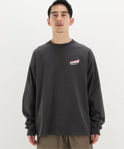 INHERIT（インヘリット）の「【VISION/ビジョン】別注 DayNight ロングスリーブTシャツ（Tシャツ/カットソー・メンズ・ホワイト/ブラック・MEDIUM/LARGE）」の21枚目の写真