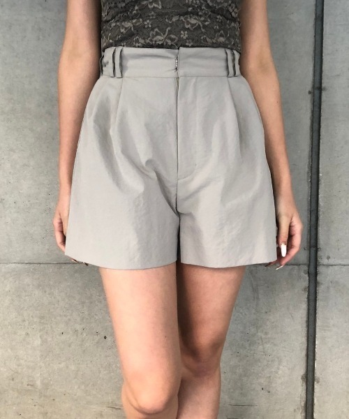 ENVYM(アンビー)の「T/CタックショートPT(その他パンツ・レディース・グレー/カーキ・FREE)」の5枚目の写真