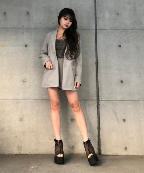 ENVYM(アンビー)の「T/CタックショートPT(その他パンツ・レディース・グレー/カーキ・FREE)」の9枚目の写真