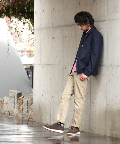 GIORDANO（ジョルダーノ）の「メルトンショールカラージャケット（ブルゾン・メンズ・グレー/ネイビー/ブラック・MEDIUM/LARGE）」の9枚目の写真