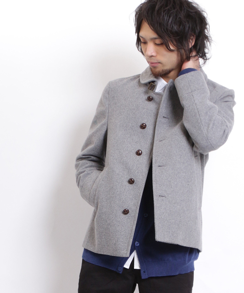 GIORDANO（ジョルダーノ）の「メルトンショールカラージャケット（ブルゾン・メンズ・グレー/ネイビー/ブラック・MEDIUM/LARGE）」の13枚目の写真