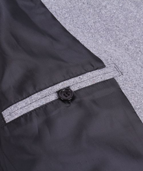 GIORDANO（ジョルダーノ）の「メルトンショールカラージャケット（ブルゾン・メンズ・グレー/ネイビー/ブラック・MEDIUM/LARGE）」の20枚目の写真