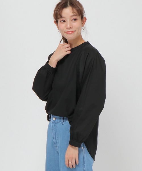 LBC（エルビーシー）の「フハクキリカエＴブラウス（Tシャツ/カットソー・レディース・ホワイト/ブラック/ベージュ・M/L）」の3枚目の写真