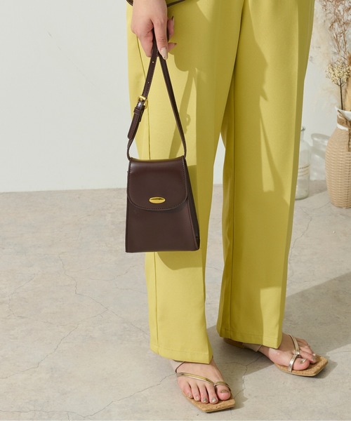 Ambre Neige（アンブルネージュ）の「ミニショルダーバック／【WEB/EC限定商品】（ショルダーバッグ・レディース・ブラック/ダークブラウン/アイボリー/ライトブラウン/ダークブラウン系1・FREE）」の5枚目の写真